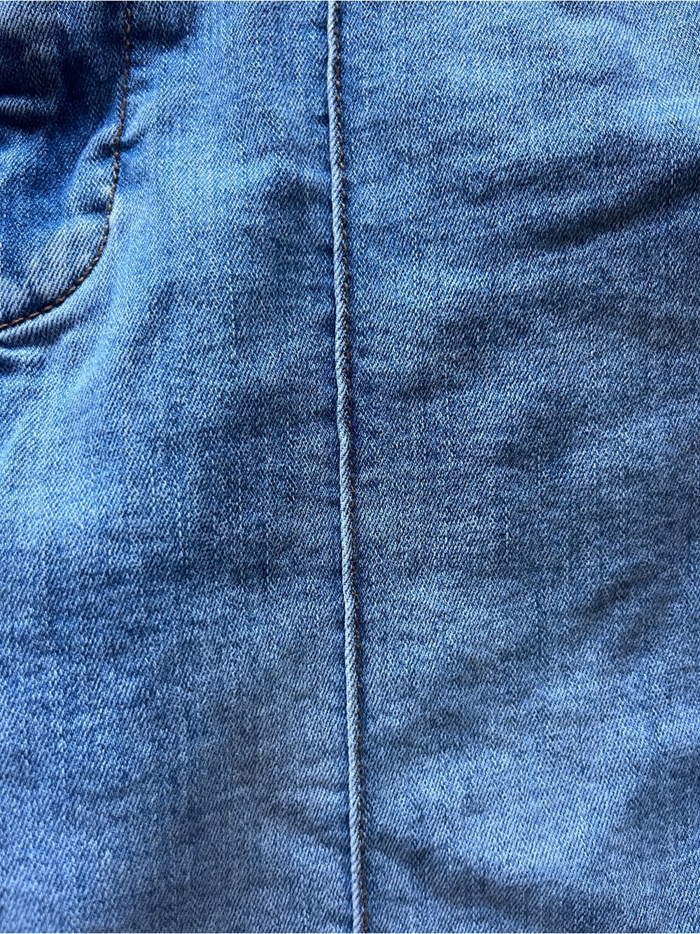 Skies Are Blue Light Blue High-Rise Cropped Jeans with Front Seams - Picture 6 of 10